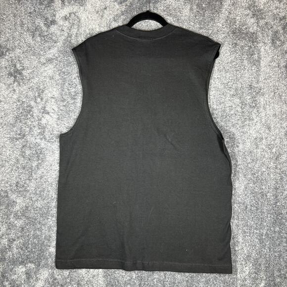 Vintage Top Heavy Y2K Shirt Mens Large Black Dragon Skater Tank Top Graphic Tee - Picture 2 of 6